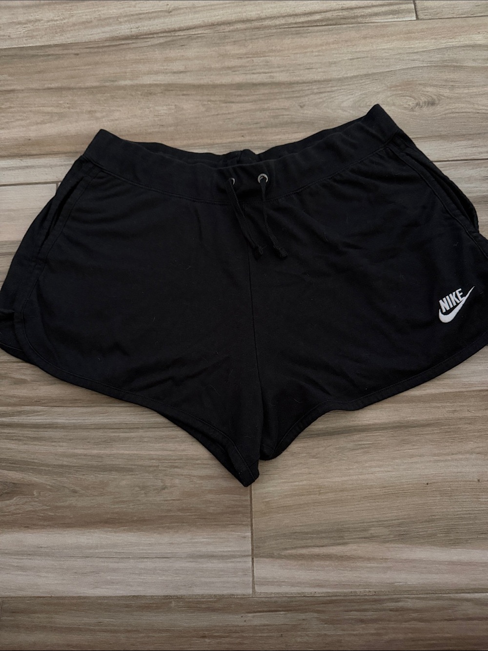 Nike Black Women's Athletic Drawstring Shorts